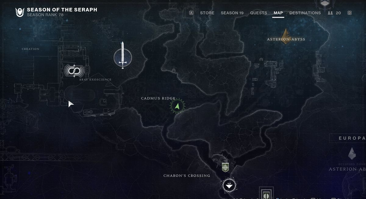 An image showing the map location of Security Drone number 5.