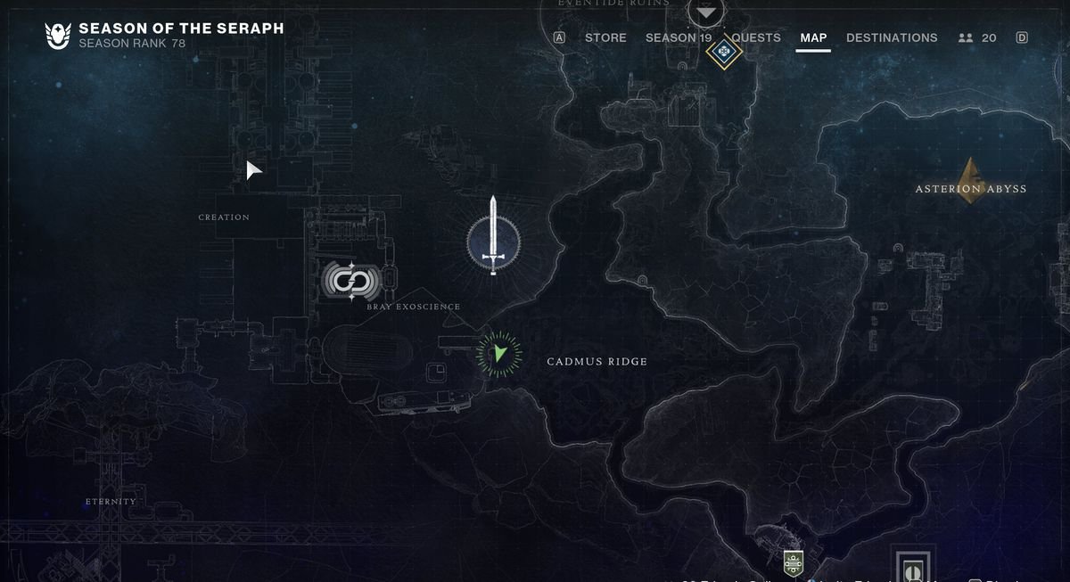 An image showing the map location of Security Drone number 6.