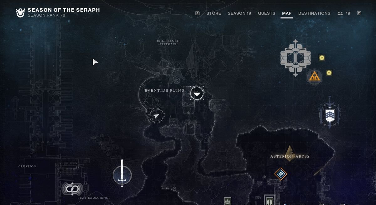 An image showing the map location of Security Drone number 7.