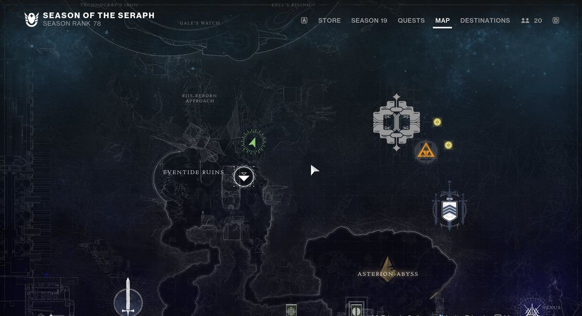An image showing the map location of Security Drone number 9.