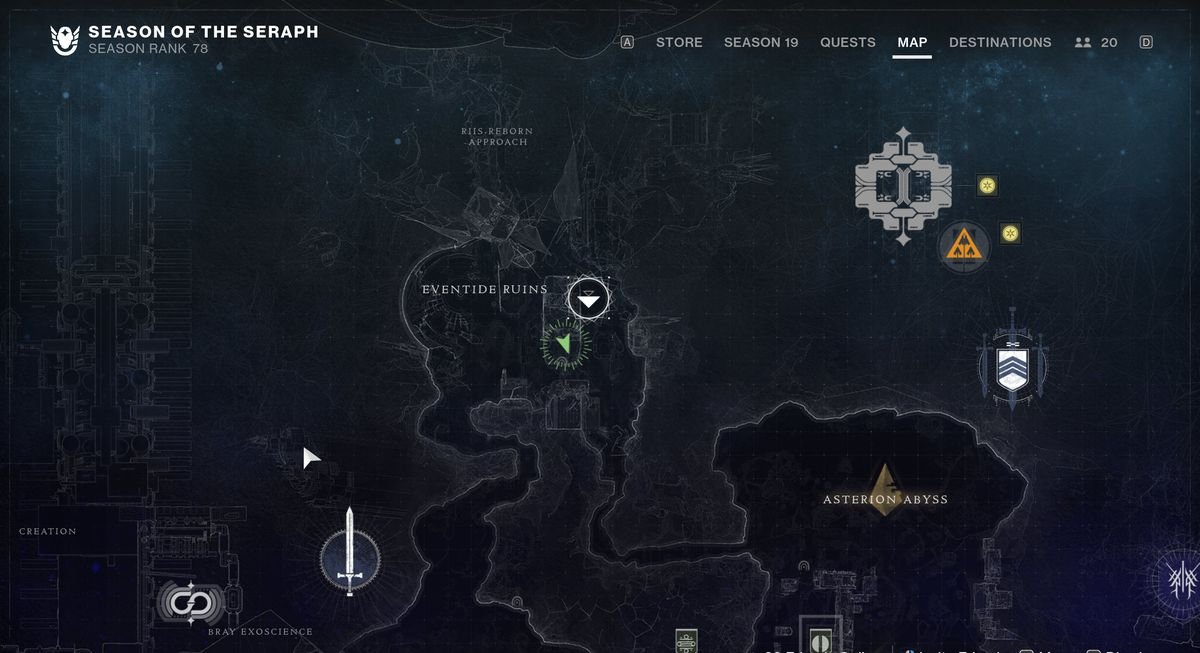 An image showing the map location of Security Drone number 8.