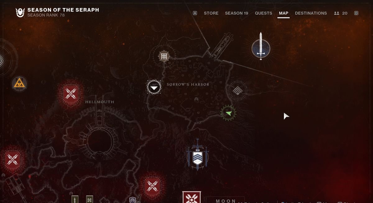 An image showing the map location of Security Drone number 17.