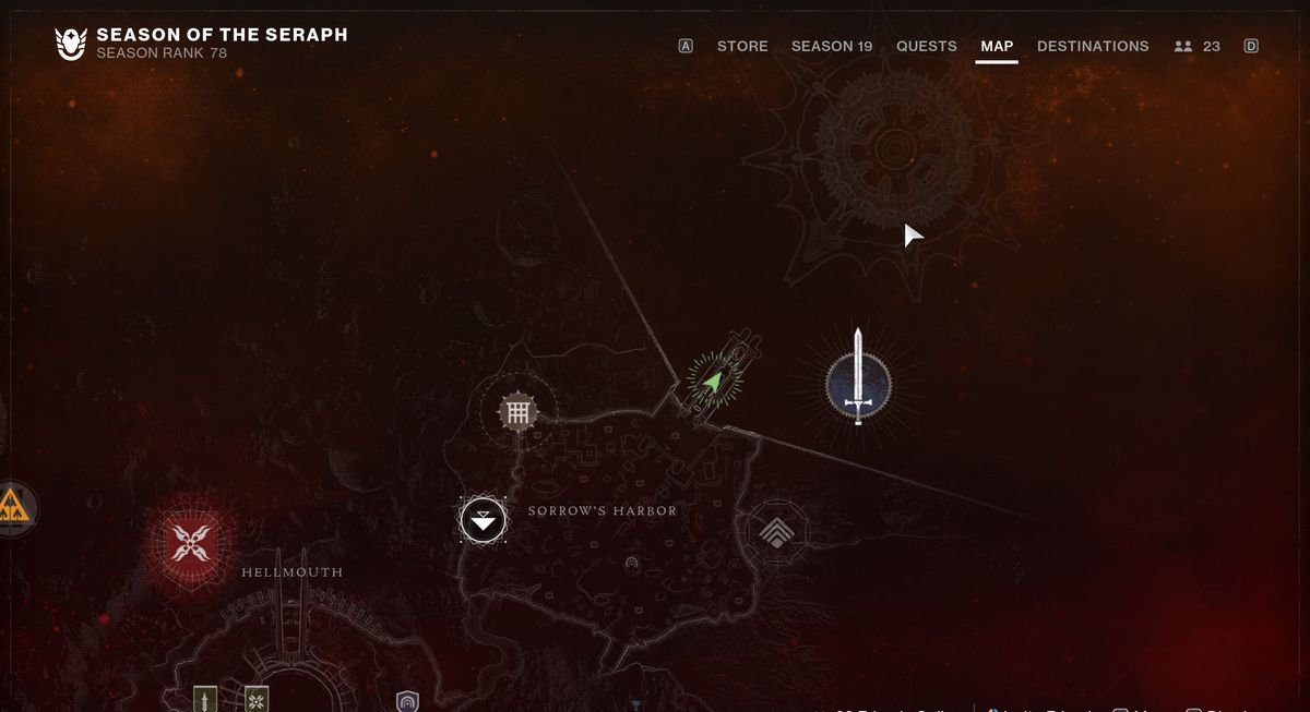 An image showing the map location of Security Drone number 18.