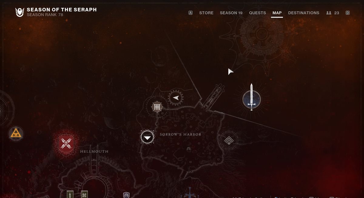 An image showing the map location of Security Drone number 19.