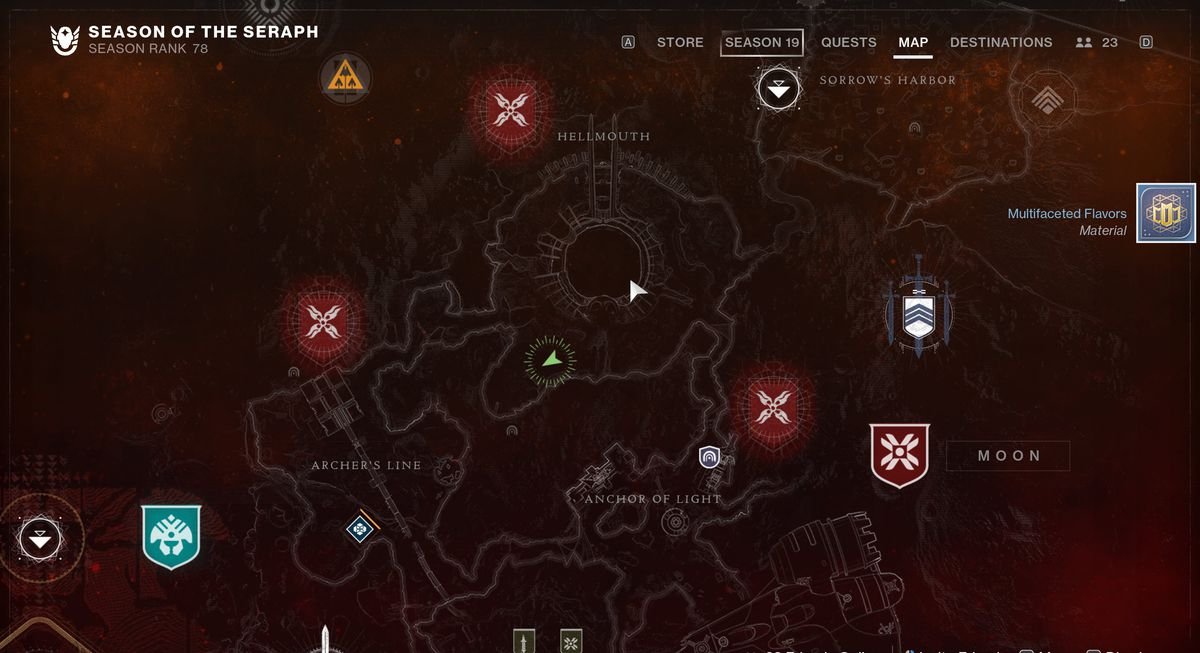 An image showing the map location of Security Drone number 21.