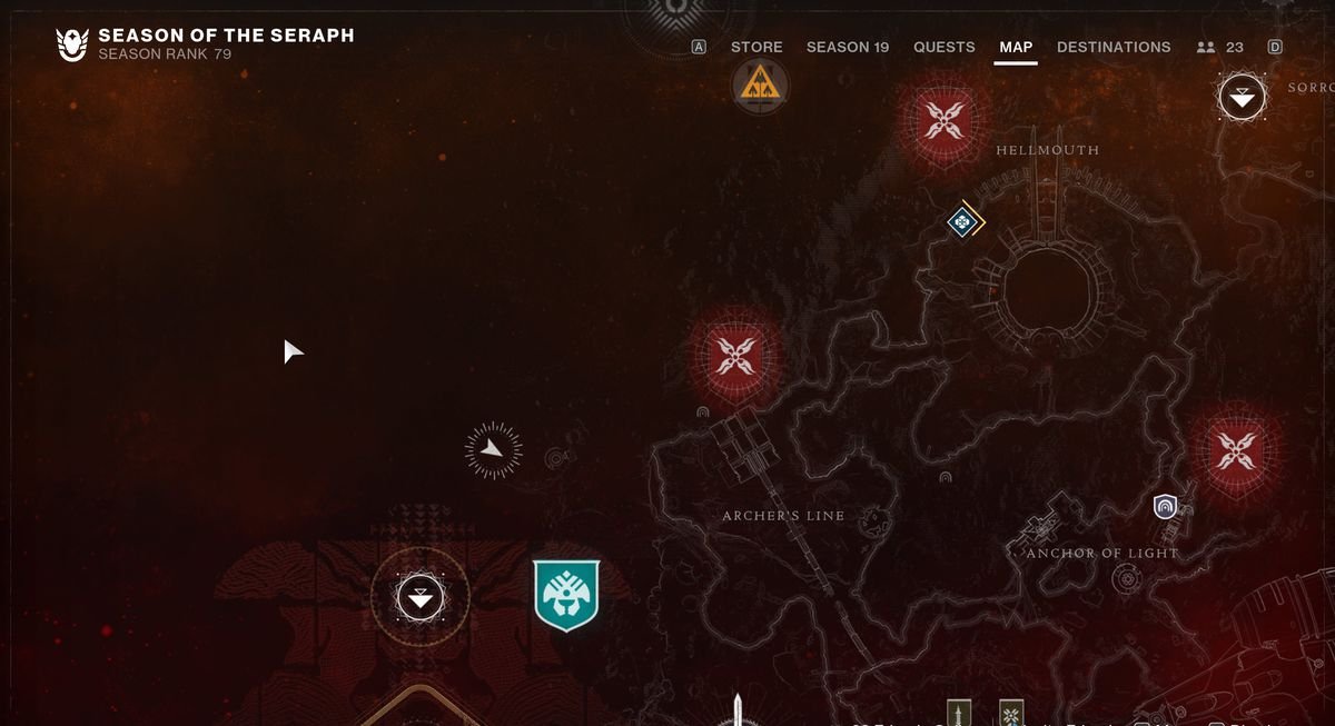 An image showing the map location of Security Drone number 24.