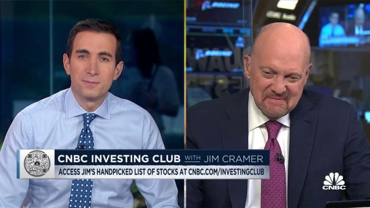 Le nuage n'est plus en début de manche, c'est cyclique, dit Jim Cramer