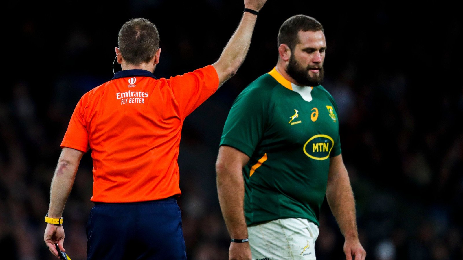 Springboks: Du Toit flics trois semaines, Dupont en France a une interdiction réduite de moitié
