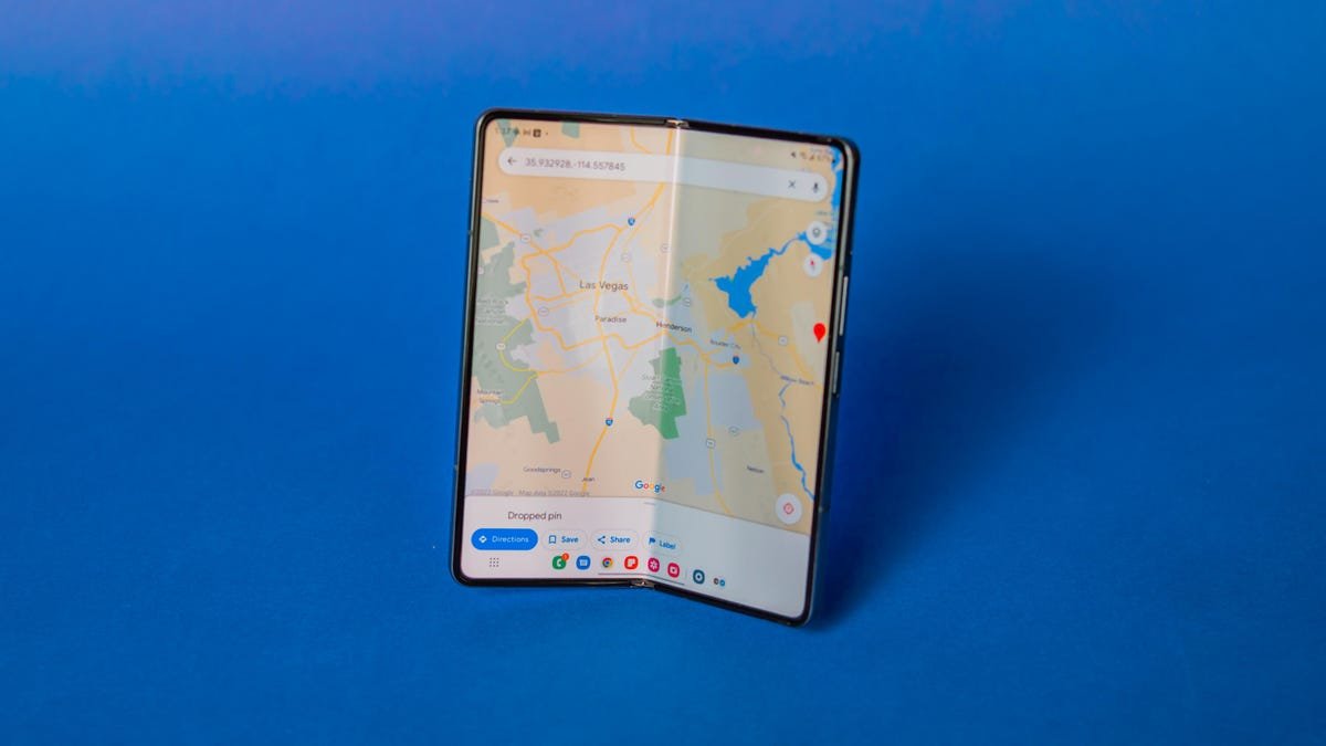 8 Most Impressive Phones Rumored for 2023 7 Samsung Galaxy Z Fold 4 with Google Maps open