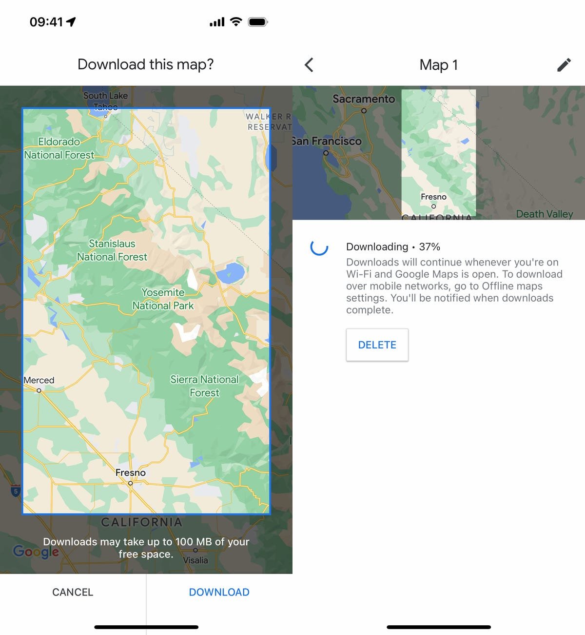 Vous n'avez pas besoin d'Internet pour utiliser Google Maps sur votre téléphone 3 Choisir la carte que vous souhaitez télécharger hors ligne dans Google Maps