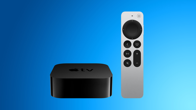 Apple TV bleu