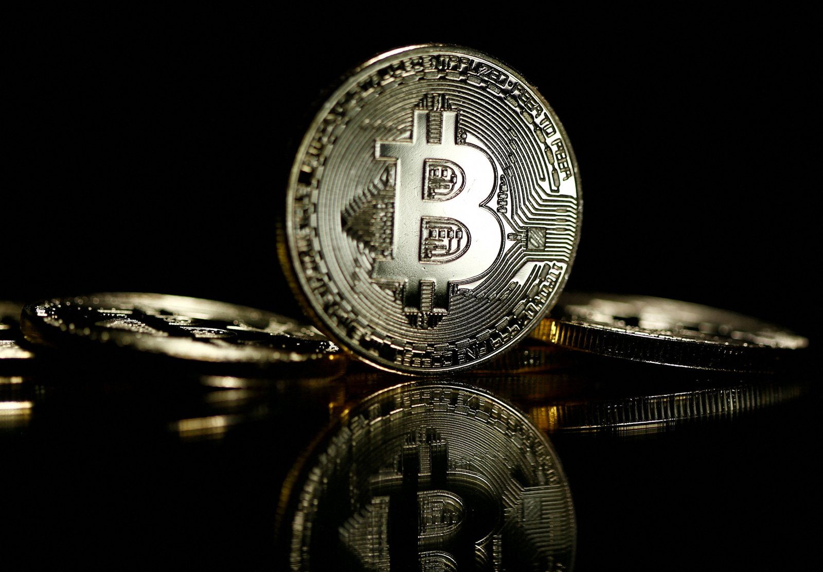 Bitcoin sont vus dans cette image d'illustration