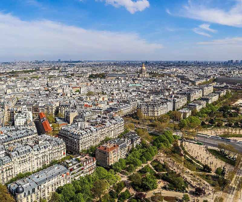Paris city from Eiffel Tower