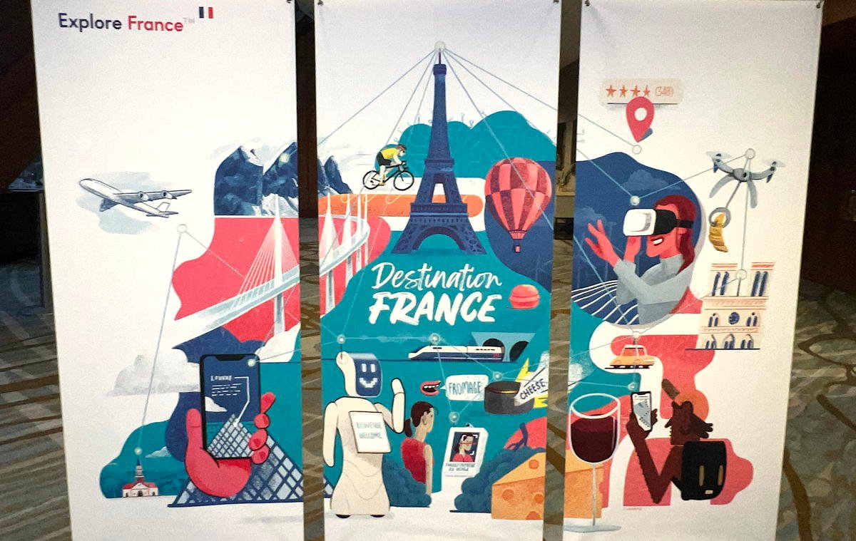 L'artiste de Calgary Tyler Lemermeyer art=work pour Destination France 2023. 