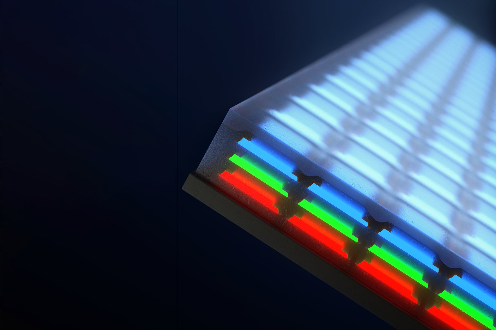 Des ingénieurs inventent des LED microscopiques verticales en couleur
