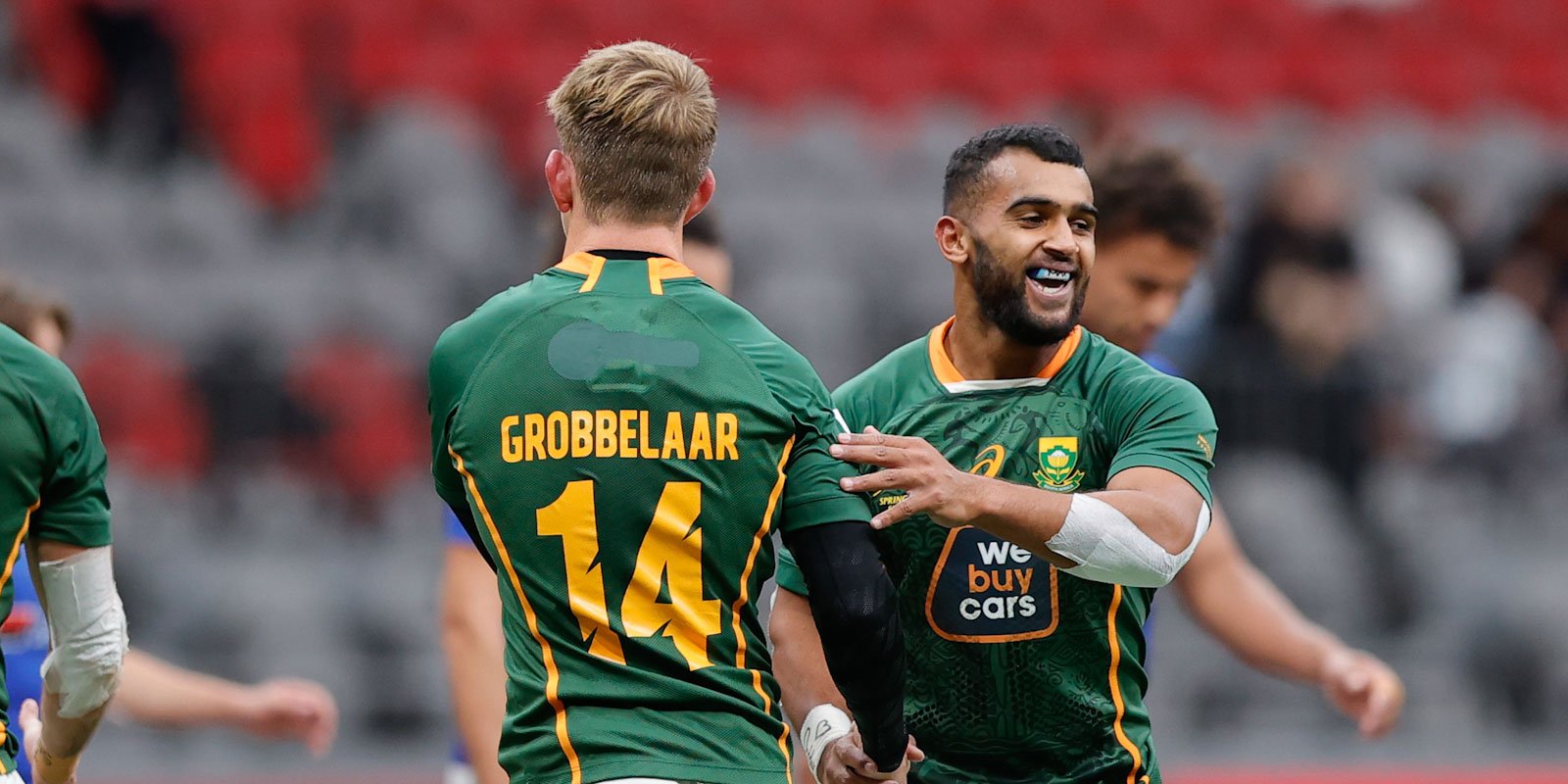 Noegh Hayward a fait ses débuts au Blitzbok à Vancouver.