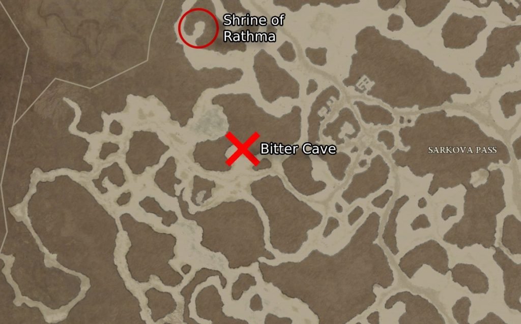 Où trouver la grotte contenant l'artefact vil Diablo 4