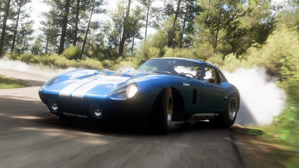 Forza Horizon 5 Shelby descendant la montagne Cobra Daytona Coupe Drift