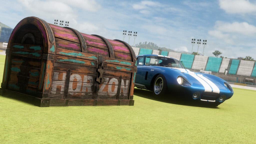 Forza Horizon 5 Shelby descendant le coffre au trésor de la montagne Shelby Daytona