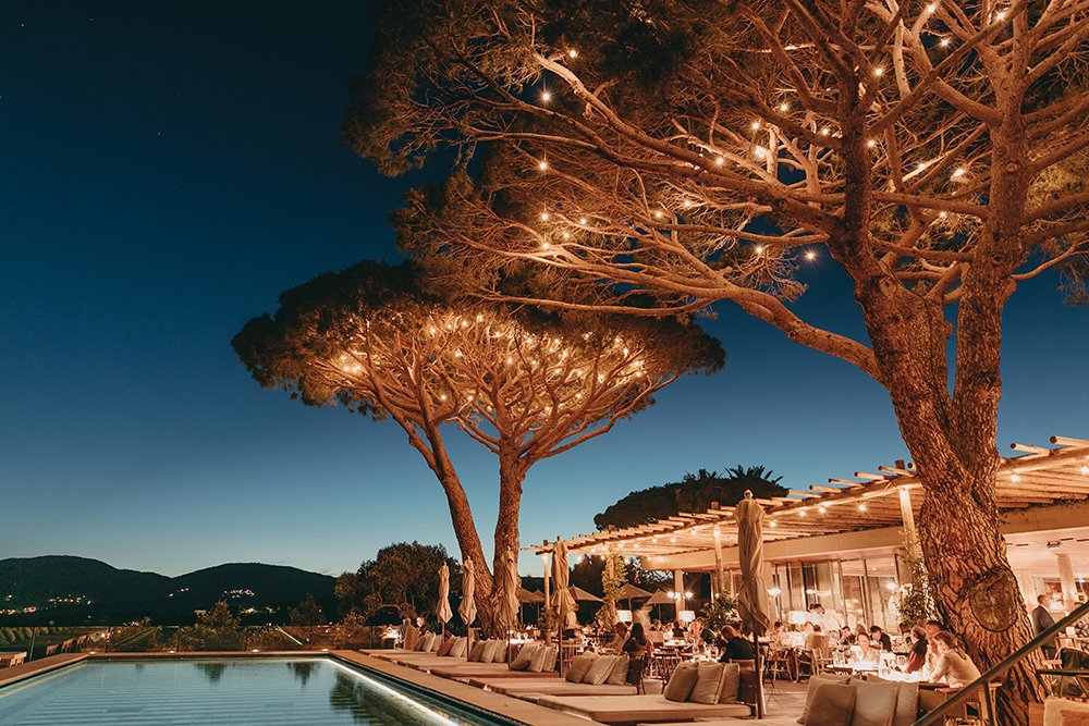 The poolside Vista restaurant.