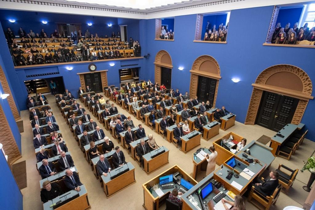 La séance d'ouverture du 14e Riigikogu. Photo d'Erik Peinar.