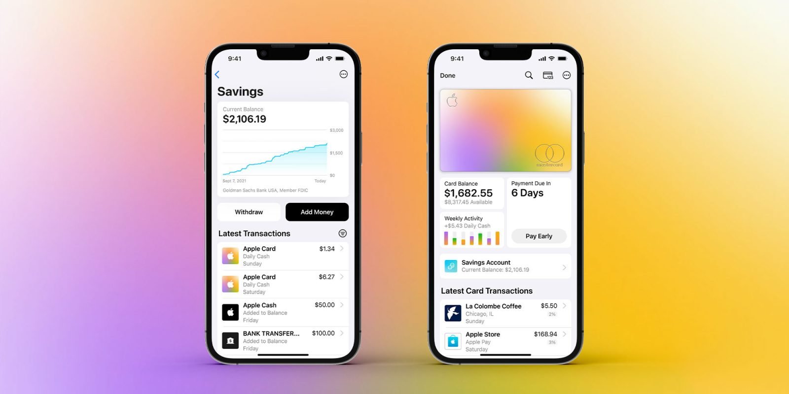 compte épargne carte apple