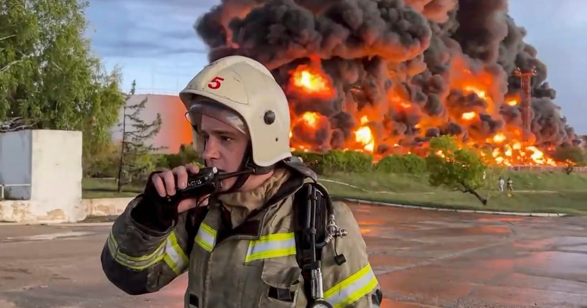 Un dépôt de carburant en Crimée incendié après une apparente attaque de drone