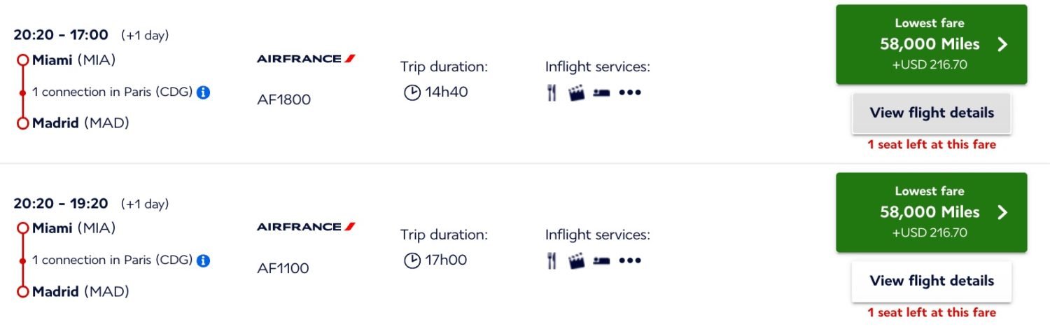 remboursement classe affaires air france