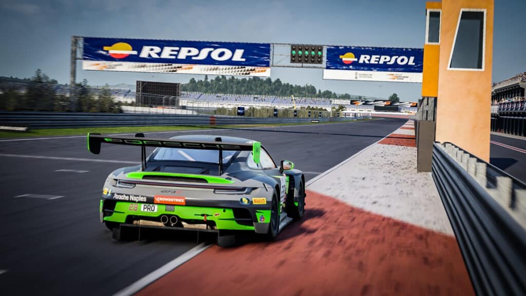 Assetto Corsa Competizione, mise à jour v1.9, DLC GT World Challenge 2023, Valence, Porsche 911 GT3 R (992)