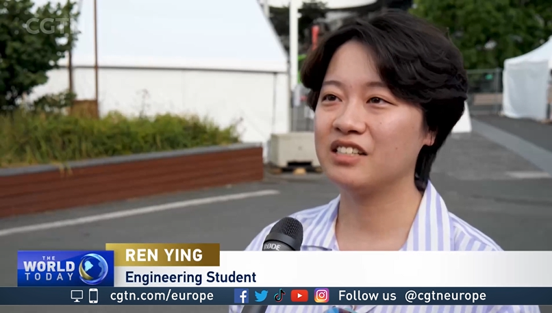 Ren Ying adore ça en France.  /CGTN
