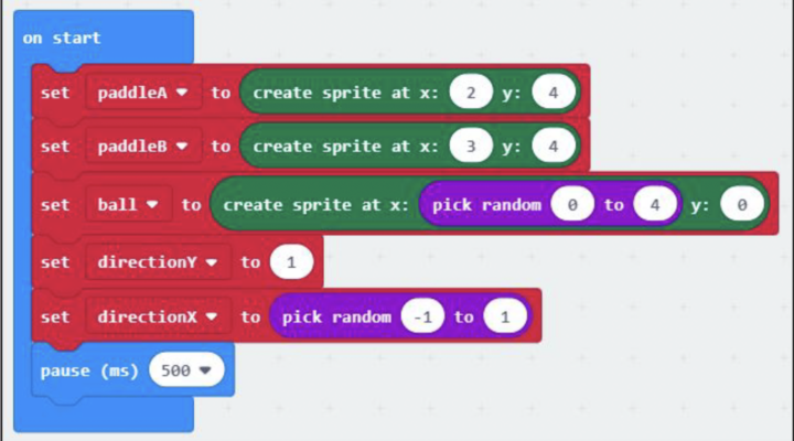 Lignes de code d'une présentation PowerPoint SWC sur la configuration d'une activité micro:bit.