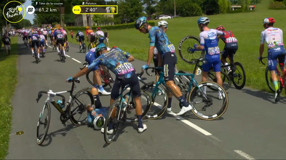 Cavendish s'est écrasé à 60 km de l'arrivée