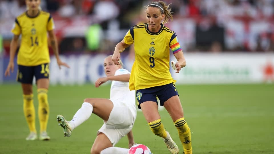 Kosovare Asllani mènera la Suède lors de son premier match de Coupe du monde 2023.  -Molly Darlington/Reuters