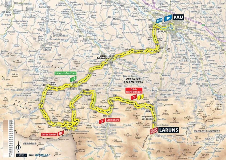 Carte de l'étape 5 (letour)