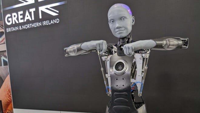 Les expressions faciales du robot d'Ameca peuvent être jugées intelligentes ou effrayantes selon votre humeur.