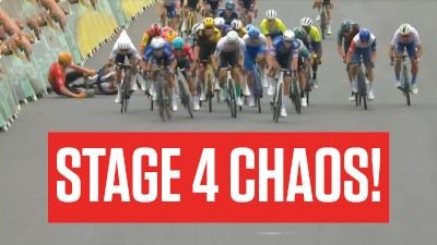 TROIS CRASHES L'étape 4 se termine dans le chaos lors de la tournée
