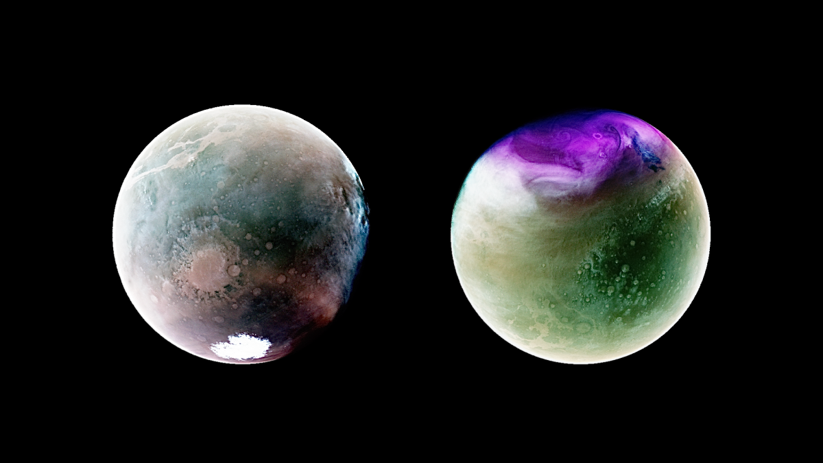 Vous n’avez jamais vu Mars comme ça.  Des photos étonnantes de la NASA révèlent la planète rouge dans la lumière ultraviolette