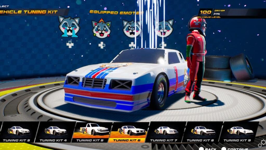 Réglage du véhicule NASCAR Arcade Rush
