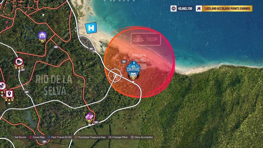 Forza Horizon 5 Le Grand Tour Orange Circle Emplacement