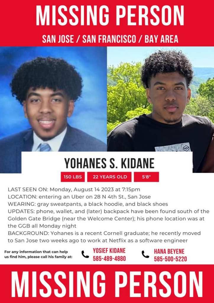 Kidane, diplômé de l'Université Cornell en mai, mesure 5'8