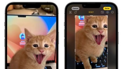 Application iOS 17 Recadrer des photos