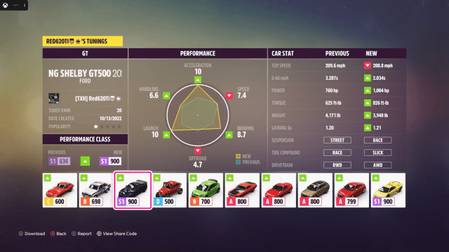 Forza Horizon 5 Série 24 Automne Shelby