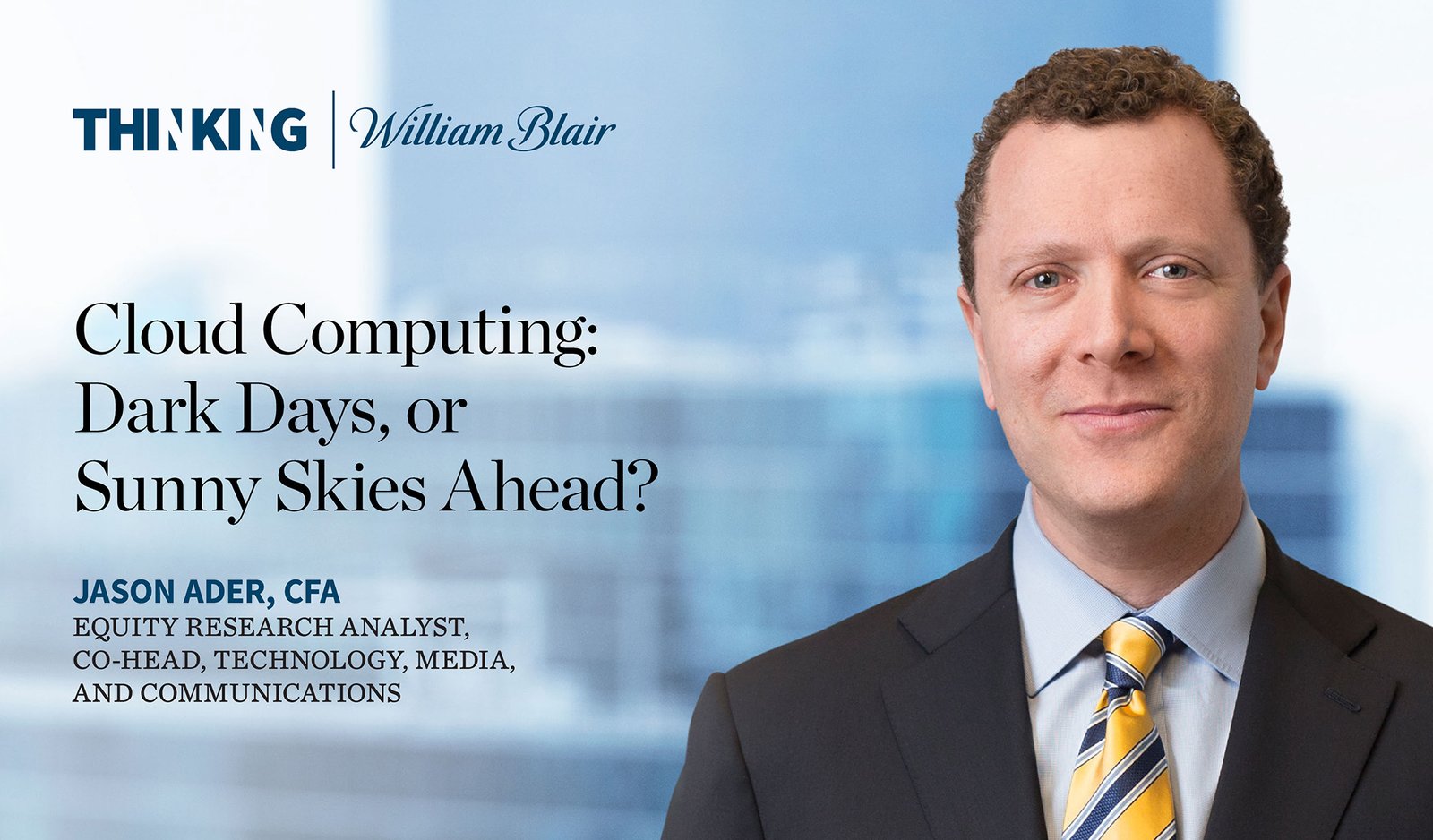 Cloud Computing jours sombres ou ciel ensoleillé à venir |  Guillaume Blair