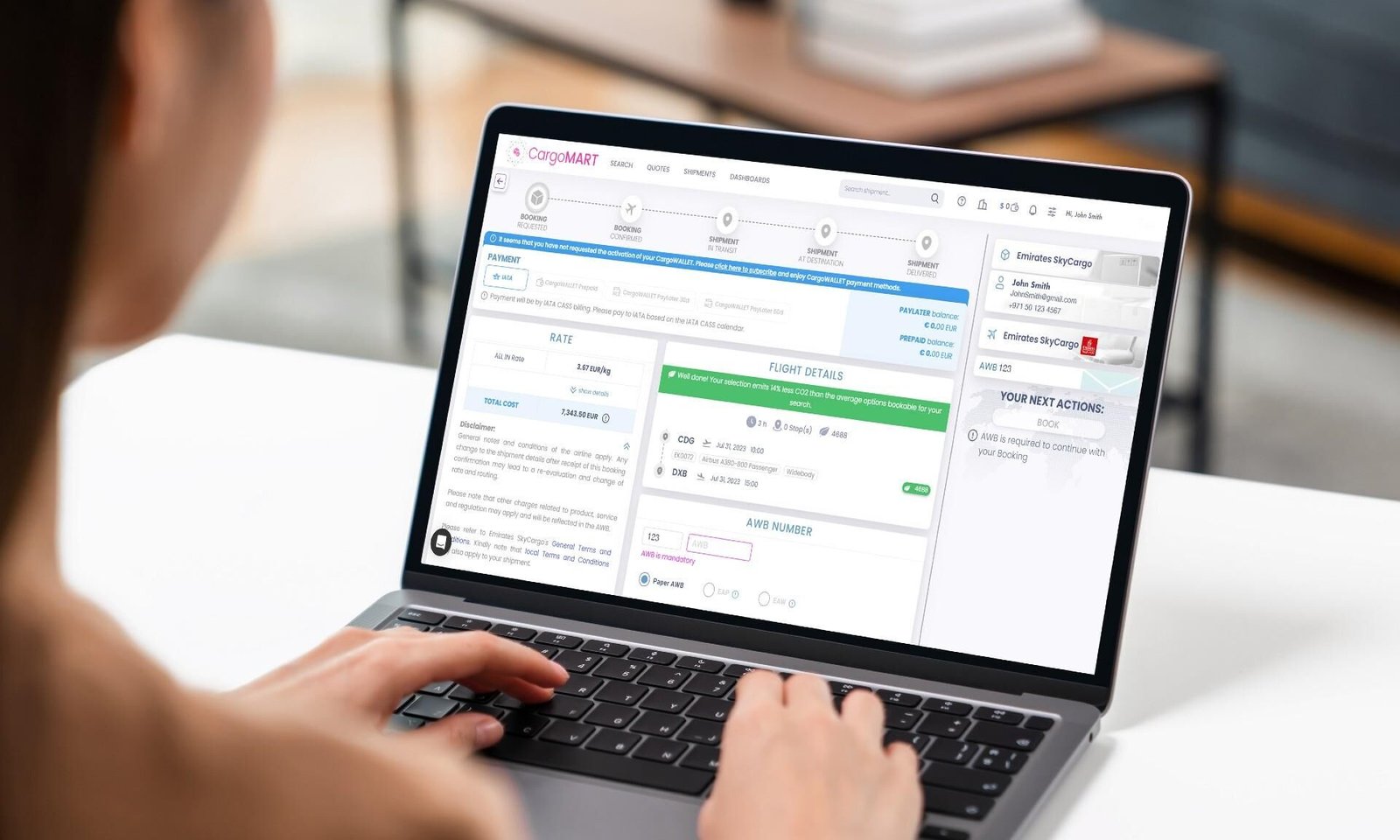 Emirates SkyCargo est mis en service sur CargoAi pour les Pays-Bas, l’Espagne et la France