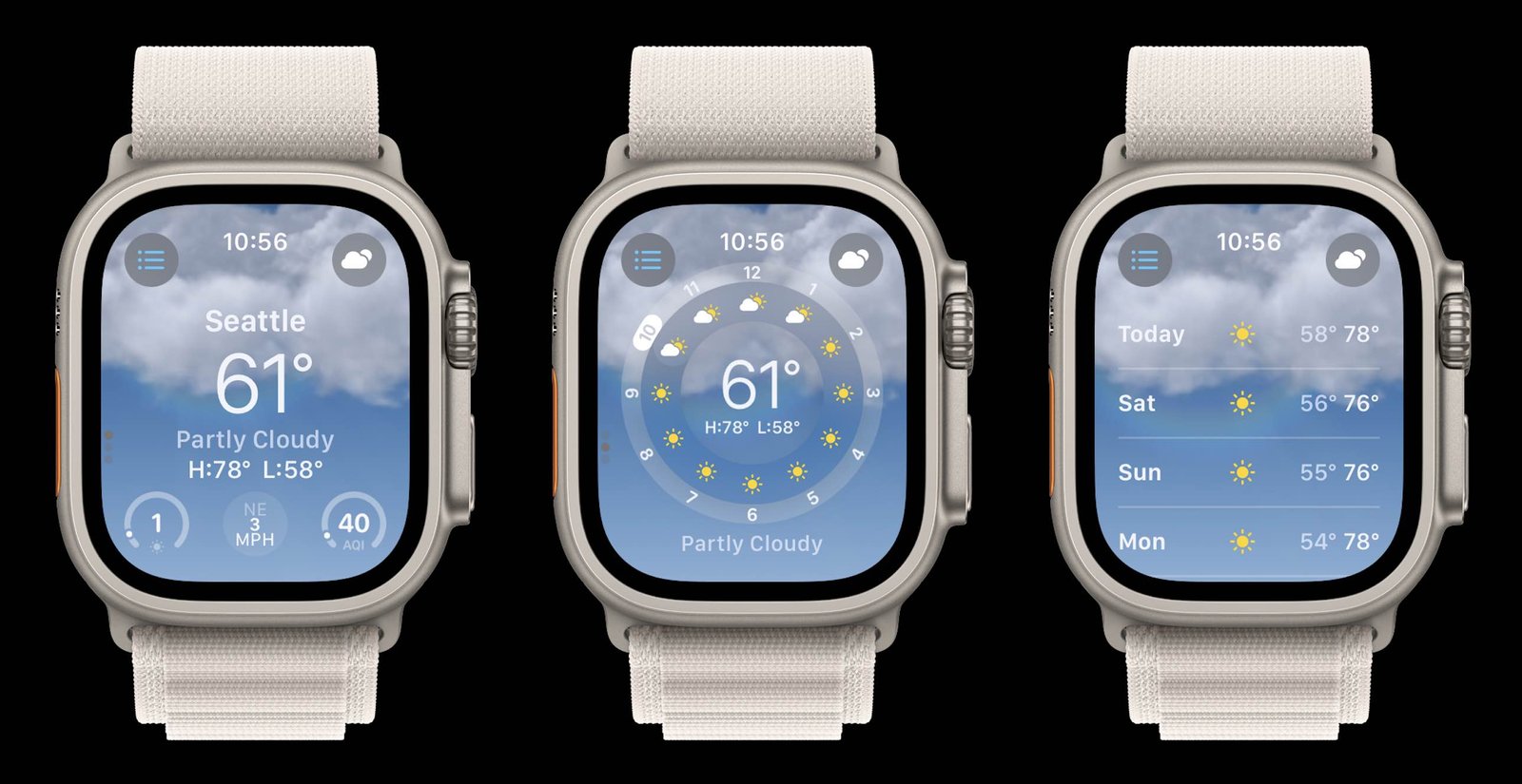nouvelle application Apple Watch Météo 1
