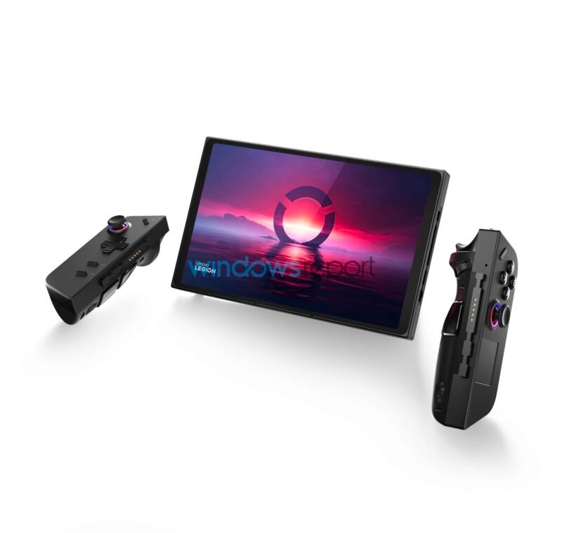 Réponse de Lenovo à Steam Deck, Legion Go, commandes détachables de type interrupteur sportif Ars Technica 1 Ces contrôleurs ont l'air terriblement joyeux. Vous pourriez les appeler... contrôleurs joyeux.