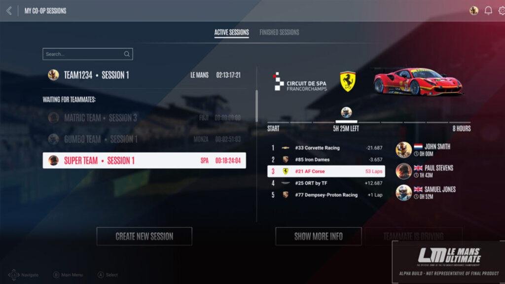 Mode coopératif Le Mans Ultimate