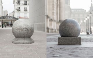 deux meubles urbains dans les rues.