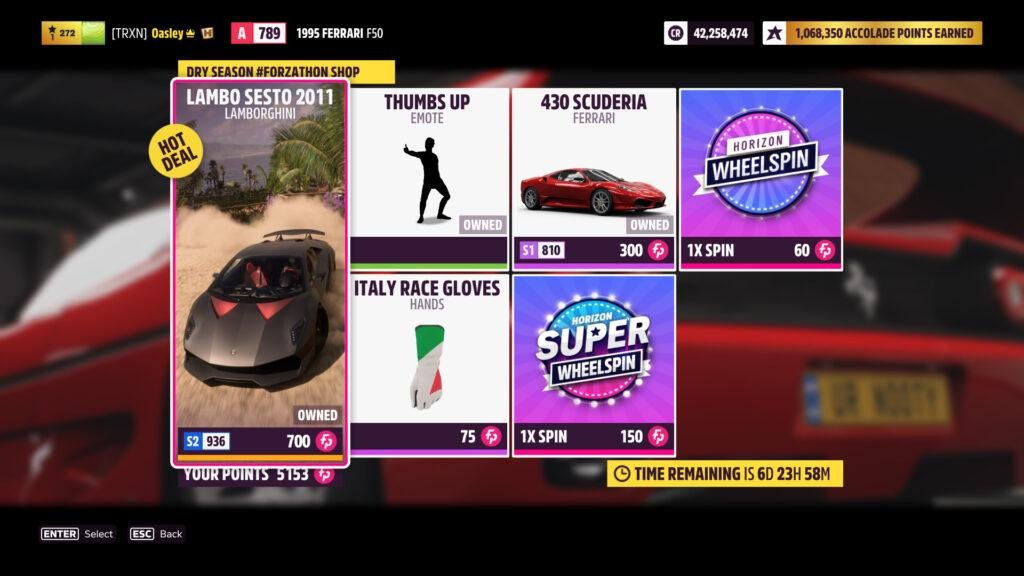 Forza Horizon 5 Série 24 Saison 3 Boutique Forzathon