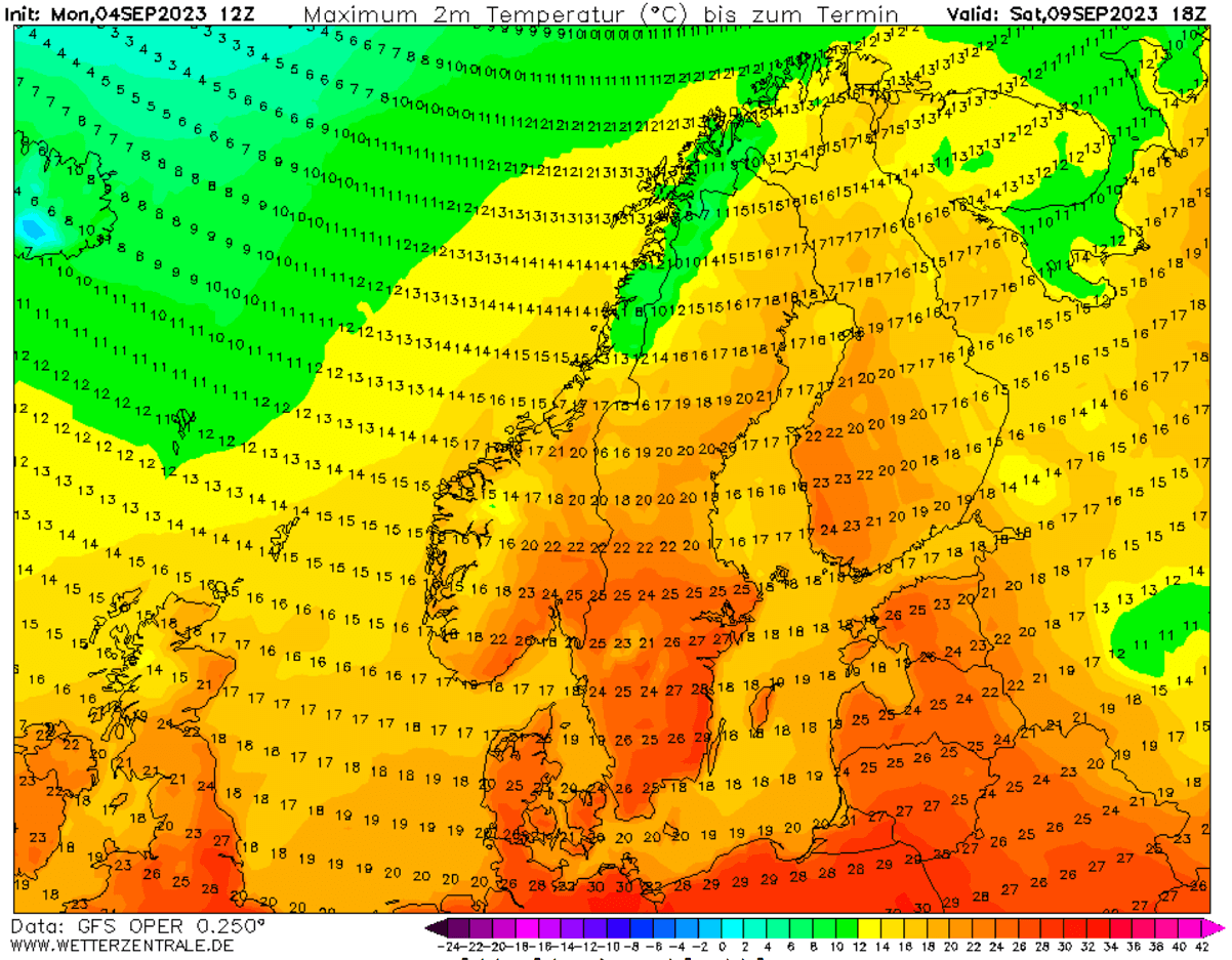 heat-dome-heatwave-forecast-uk-ireland-france-benelux-september-2023-autumn-season-scandinavia